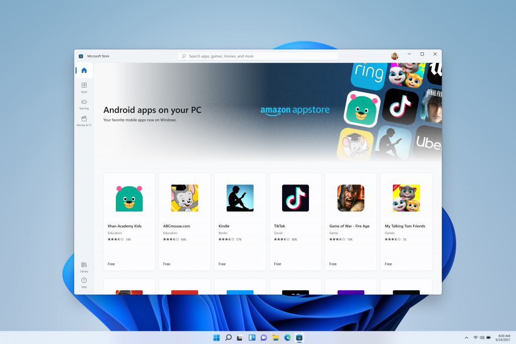 Android apps op Windows