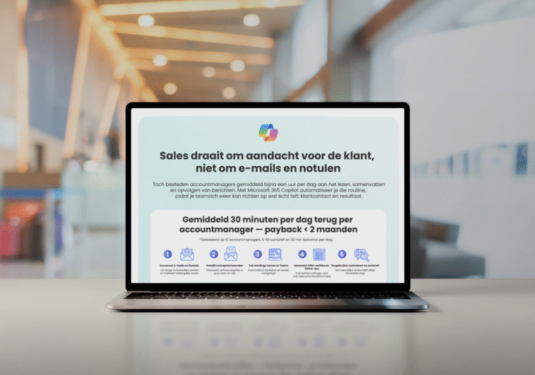 OfficeGrip - Redefine the way you work 6 copilot-for-microsoft-365-roi-tijdwinst-sales-01